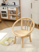 Solid wood childrens writing chair home baby stool childrens backrest small chair kindergarten creative dining chair small chair