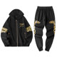 Boy sweater suit men's tide brand spring and autumn 2020 new hooded plus velvet two-piece sports and leisure men's clothing Boy sweater suit men's tide brand spring and autumn 2020 new hooded plus velvet two-piece sports and leisure men's clothing