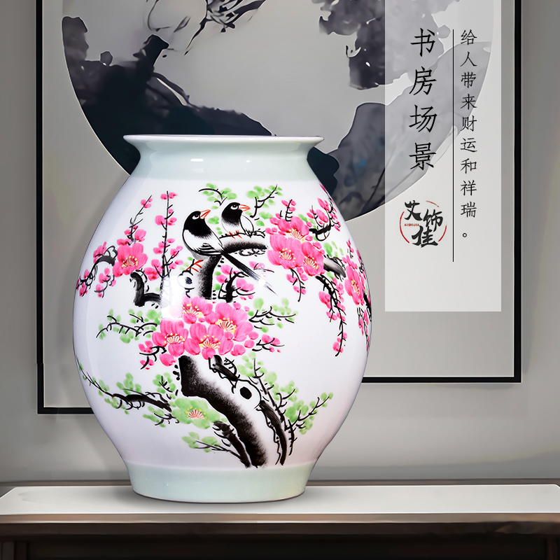 Jingdezhen ceramic vases, flower arrangement sitting room porch decoration of Chinese style household TV ark, China to get I