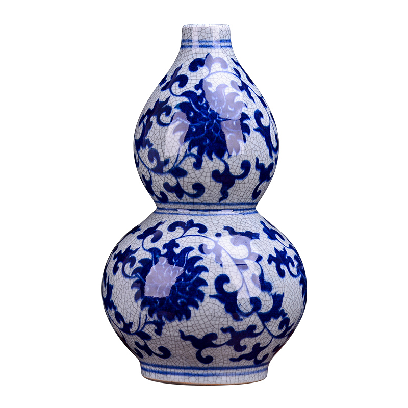 Jingdezhen ceramic vase furnishing articles archaize up with blue and white porcelain flower arrangement sitting room place, a new Chinese style classical decoration