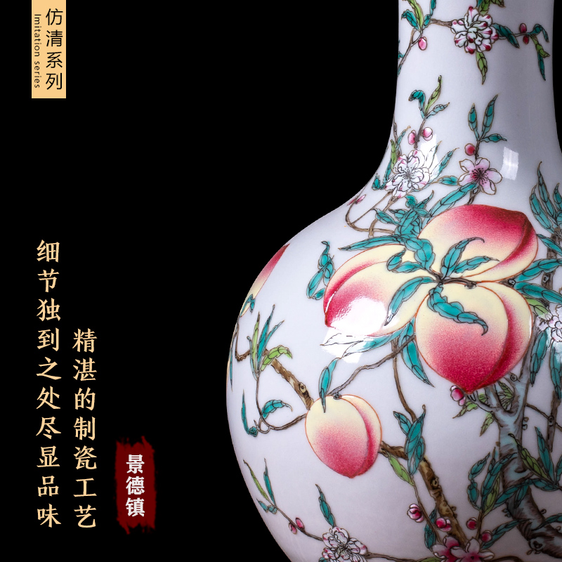 Jingdezhen ceramics, vases, flower arranging archaize sitting room of Chinese style living room home rich ancient frame adornment restoring ancient ways furnishing articles