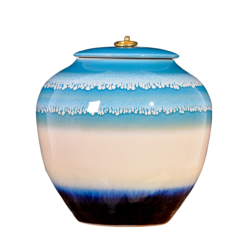 Jingdezhen ceramics tank storage tank up with general jar with cover caddy fixings home furnishing articles home decoration