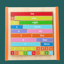 Montessori Mathematics Early Teaching Tools Color Decimal Bar Montessori 1-10 Digital Learning Benefit Intelligence Toys for Children