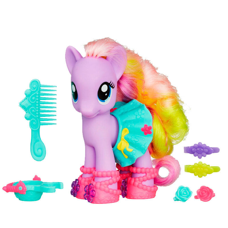 hasbro孩之宝 小马宝莉公主公仔装扮玩具彩虹系列碧琪云宝紫悦