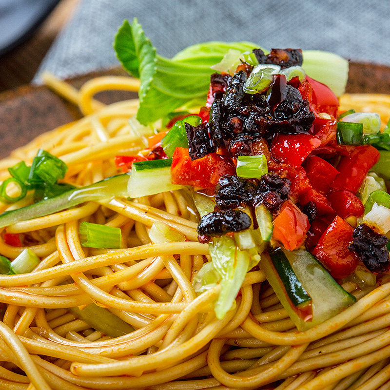 白阿姨碱水面条武汉热干面干碱面500g5筒红中炒面干拌面挂面凉面