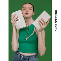 Amazing Song envelope women crocodile pattern shoulder bag 2021 new fashion trend Women bag leather shoulder