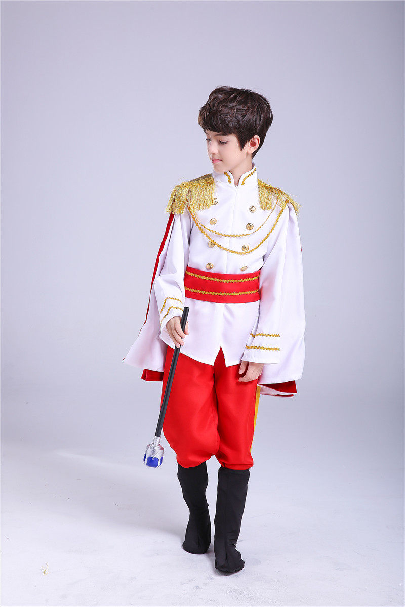 万圣节儿童服装男童国王王子表演服儿童动漫cosplay化装舞会衣服
