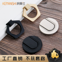 Komanshi modern simple ring ring single hole flap handle pendant silver drawer pull ring small handle round