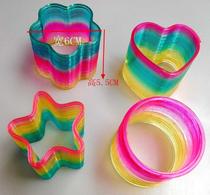 Magic Rainbow Circle Toys Adult Large Plastic Coil Ring Glowing Magic Nostalgia Game Luminous Rainbow Circle