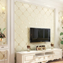 Thickened European 3D three-dimensional non-woven self-adhesive wallpaper paste bedroom living room TV background wall paper study