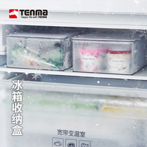 Tenma Japan Tianma Co. Ltd. refrigerator storage box food freezing crisper square kitchen storage box