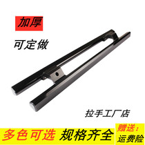Kenderky double open door handle No frame glass door handle thickened aluminium alloy door handle black can be set