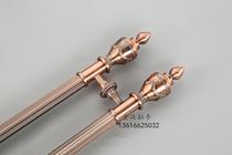 Modern rose gold door handle Stainless steel luxury glass door Red bronze handle European wooden door handle Qinggu