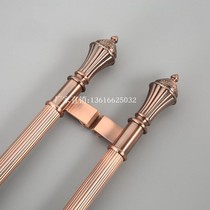 European-style glass door handle Green and red bronze hotel door KTV box door Wooden door handle Chinese new product