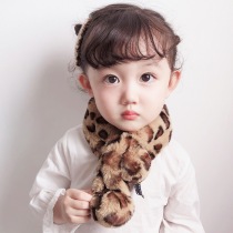Baby scarf Winter BAO WEN childrens scarf warm plush mens and womens childrens collar baby 1-2-3-6-year-old child