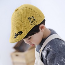 Baby beret British wind childrens cap Spring and Autumn childrens newsboy hat Forward hat Retro boy hat tide