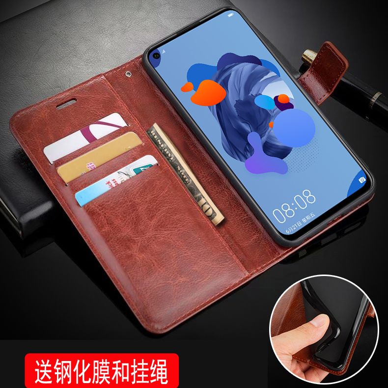 Suitable for Huawei nova5ipro mobile phone protection shell SPN-AL00 protective sleeve a100 anti-fall por flip nova 5i pr0 leather cover novo5