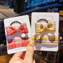 Sen Mi rabbit childrens bow hairclip girl broken hairclip headgear Korean version of net red does not hurt the hair princess hair card