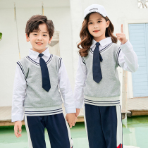 Kindergarten Garden Clothing Spring Autumn Clothing College Wind First Grade School Children School Uniforms Children Banfu Yinglun Wind Leave Two