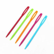 Color plastic sweater thread stitching closing needle Kindergarten children DIY safety machine velvet needle round head needle woolen needle