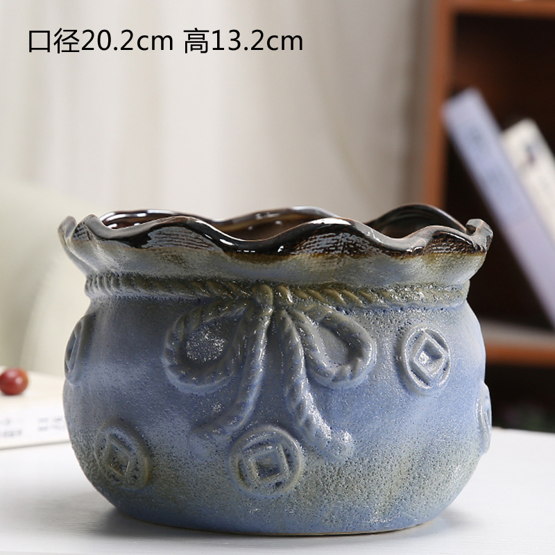 Fleshy old running the mage, compose of jade flower POTS of large diameter high butterfly orchid ceramic ceramic flower pot lotus orchid flower implement