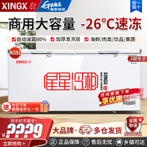 Star BD BC-408G Commercial horizontal Large-capacity Ice cabinet Refrigerated refreshing cabinet quick-frozen Seafood Jelly Freeze Freezer