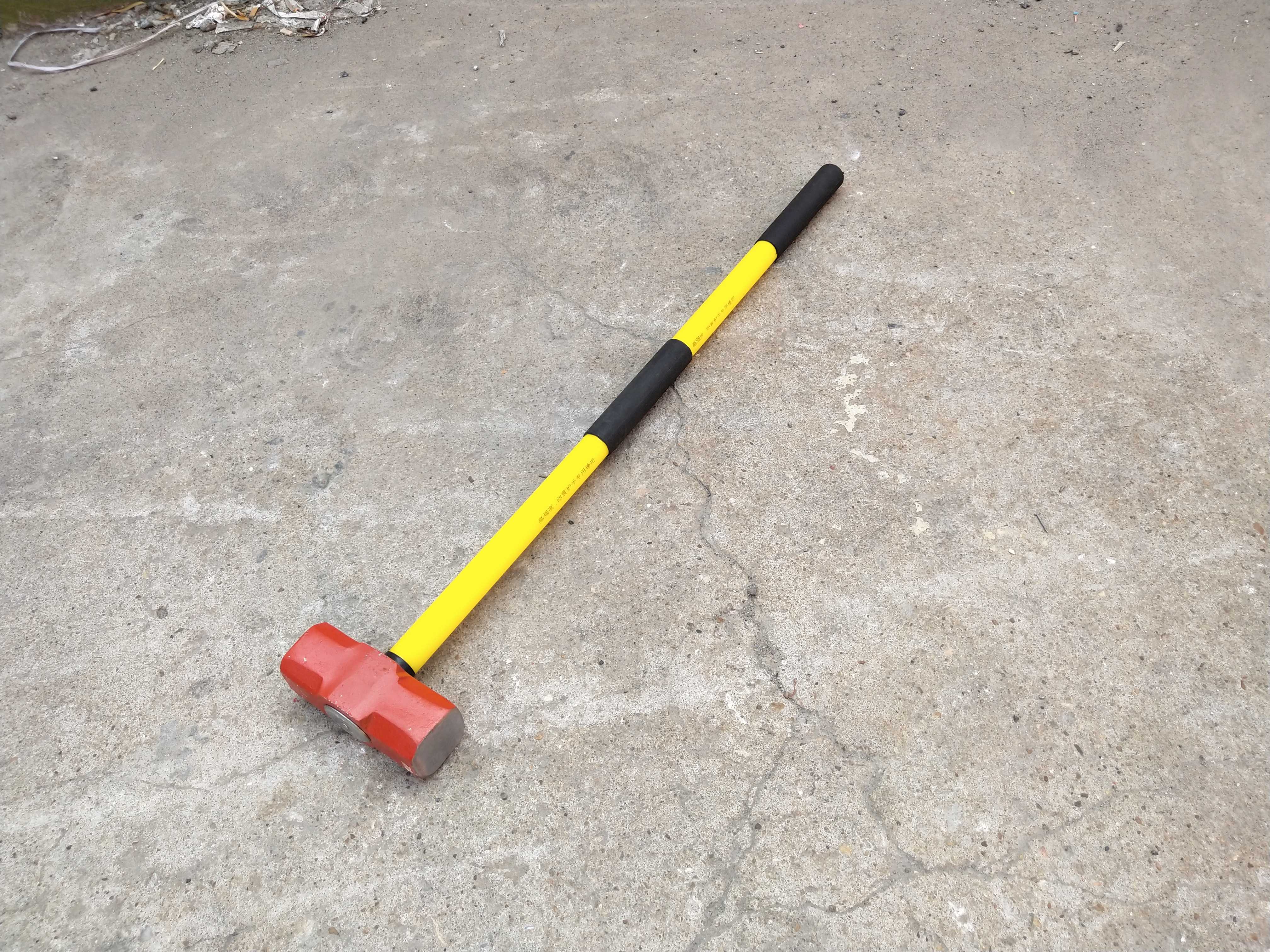 消防大铁锤八角锤子砸轮胎健身大锤8p10p12p14磅防震石工锤铁榔头