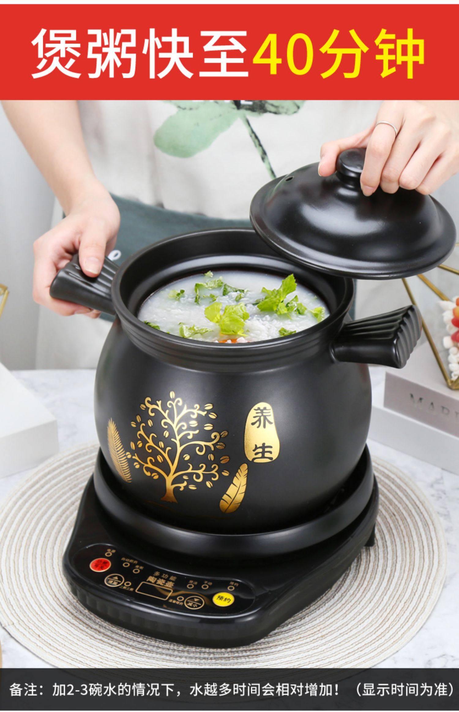 煮粥神器全自动家用电炖砂锅多功能汤煲