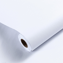 White wallpaper self-adhesive waterproof bedroom furniture renovation cabinet stickers background wall stickers student dormitory wallpaper