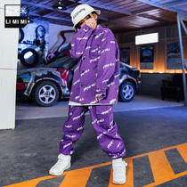Childrens hip-hop suits boys hip-hop performance clothes autumn jazz dance performance clothes handsome childrens catwalk fashion clothes
