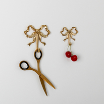 Light Extravagant Bow Tie Hook Eurostyle Brass Bedroom Sumpsuit Hood Hood Hook Wardrobe Hook bathroom Decorative Wall Hook