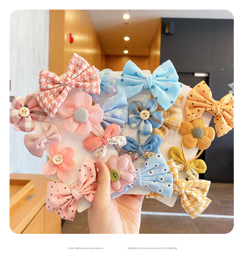 儿童发夹女发卡夏季头花女童宝宝蝴蝶结发饰小女孩卡碎发夹子头饰