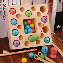 Childrens Monteshi Early Education Educational Fishing Toys 1-2-6 Years and Semi-magnetic Baby Kindergarten Small Class Toys
