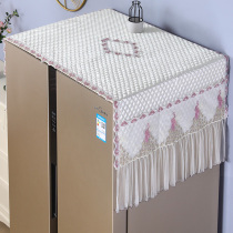 Manben fridge cover cloth anti-dust cloth single open door double door open kitchen home waterproof and anti-oil minimalist about modern refrigerator hood