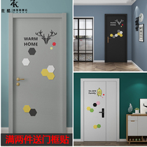 Door sticker Whole self-adhesive wallpaper wallpaper thickened furniture renovation door sticker Wardrobe old door creative package door sticker