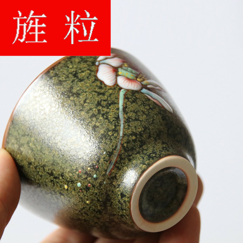 Continuous grain of dust glaze ceramic cups built light porcelain flower sample tea cup cup tea bowl, cup from the master