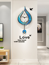 Nordic clock wall clock living room personality creative light luxury fashion home Net red modern simple hanging watch wall clock