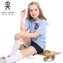 Eaton Guild school uniforms spring light blue Everest fashion sports comfort two sets short sleeve T-shirt 10T047