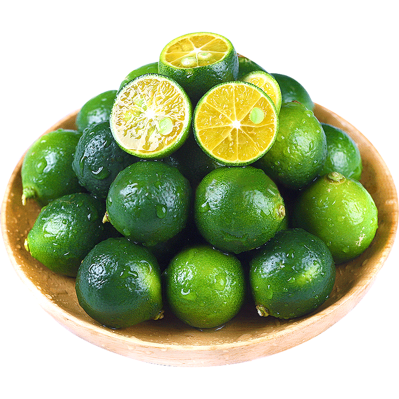 新鲜皮薄多汁小青柠海南小金桔青金桔柠檬免邮奶茶水果5斤批发2
