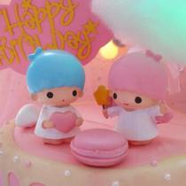 Net red popular birthday cake ornaments surrounding cute cartoon Gemini Angel Childrens decoration spot