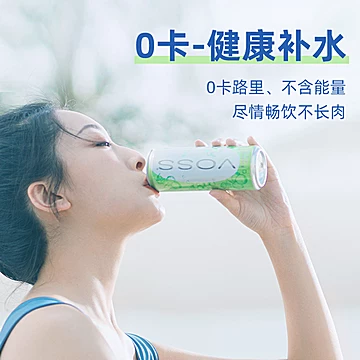 VOSS芙丝无糖气泡水苏打水饮料330ml*12听[10元优惠券]-寻折猪