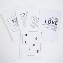 ins simple English letter card wild fashion fresh Nordic decorative photo props Taobao jewelry cosmetics photography background paper minimalist shooting decoration magazine ornaments pendulum