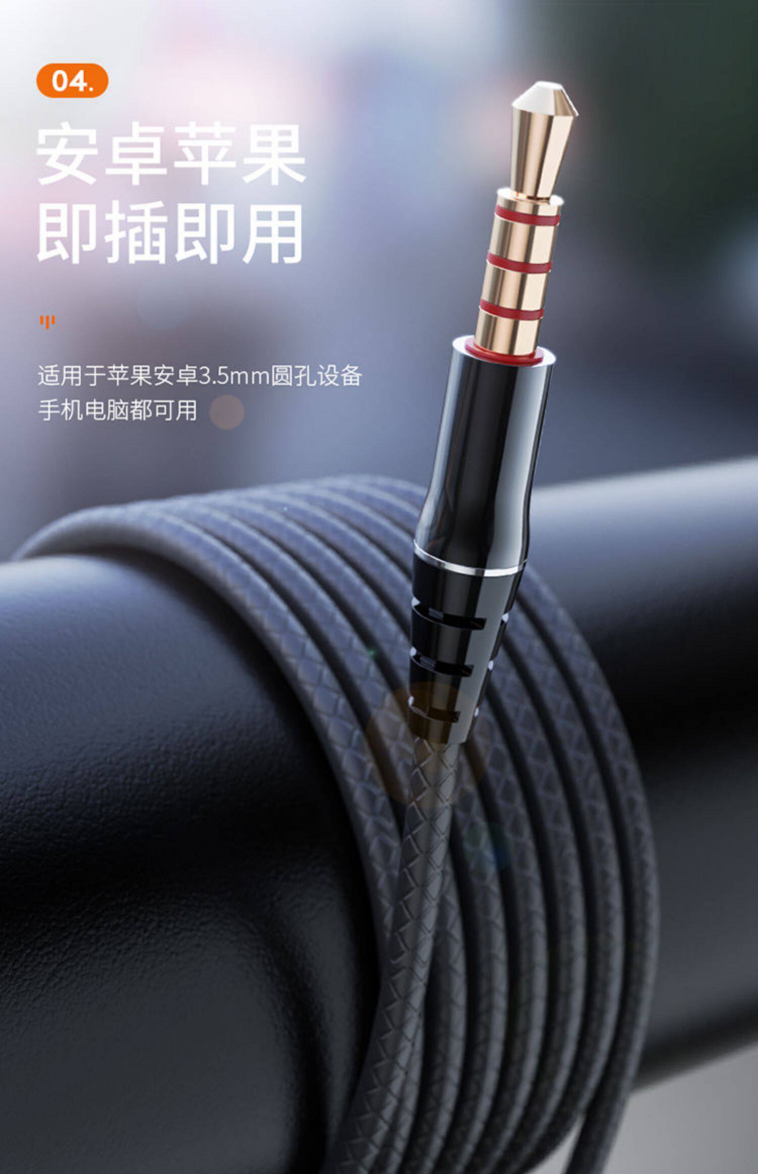 华德莱双动圈重低音有线耳机vivooppo华为带麦k歌入耳式耳塞通用