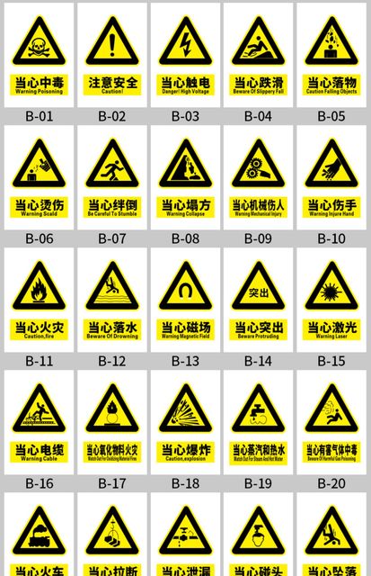 工厂车间消防安全生产警示标识禁止吸烟提示牌警告标志牌严禁烟火标示