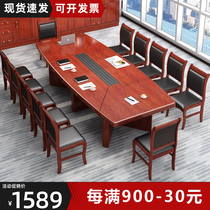 Real wood grain stickers Pidoman Conference table Bar minimalist talks table office reception desk small training table