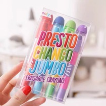 American ooly rainbow stationery mini magic erasable highlighter 6 sets of writing smooth and easy wash