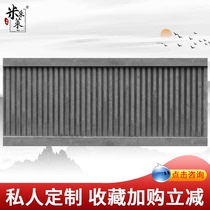 Antique green tile Hui school building Sugarcane ridge Vertical ridge roof wall yard Back pattern head Bogu kiss beast warped feet