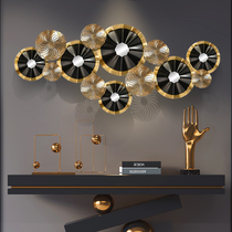 New Chinese style metal light luxury wall decoration Living room sofa background wall decoration pendant Art creative wall decoration Wrought iron wall hanging