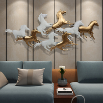 New Chinese style light luxury wall decoration Living room sofa background wall decoration pendant Study bedroom home creative Wrought iron wall hanging