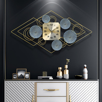 Watch wall clock Living room modern simple atmospheric clock Dining room entrance Personality creative hanging watch Silent household clock decoration